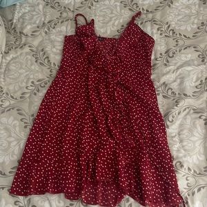 Shein Red Dress with Hearts